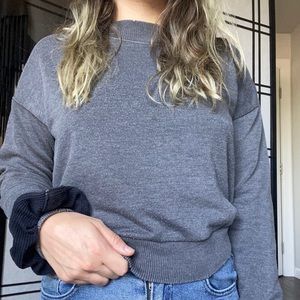 Aerie Cropped Crewneck Sweatshirt